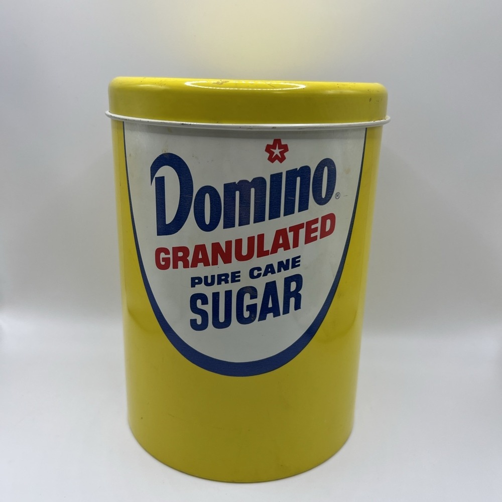 Vintage Domino's Granulated Sugar Canister